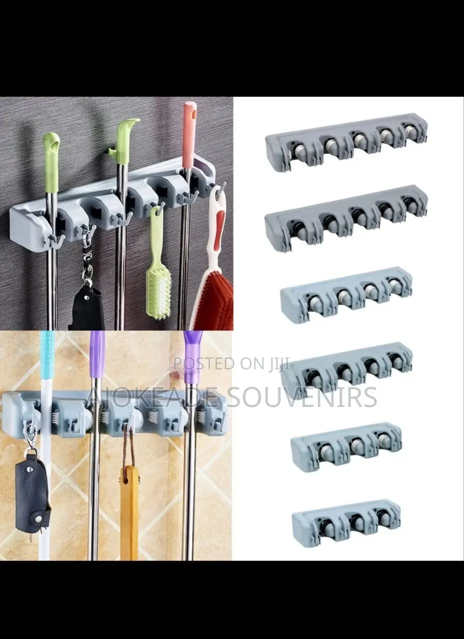 Mop And Broom Holders.
