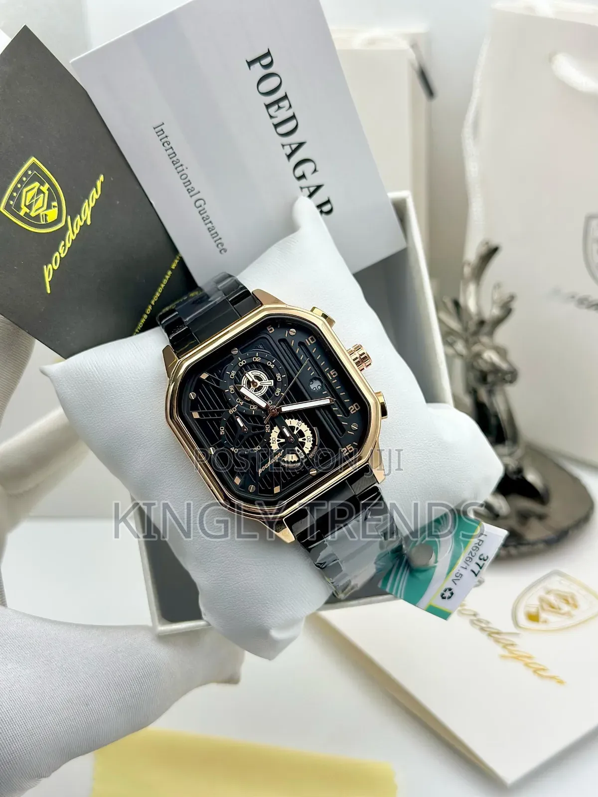 Poedagar Chronograph Waterproof Wristwatch