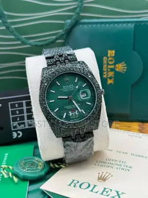 Rolex Oyester Perpetual Day-Date Full Stone Stainless Steel Chain