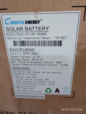 Cworth 20kwh 51.2v Lithium Battery