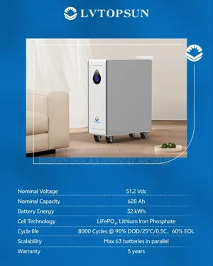 Lvtopsun 32kwh 51.2v Lithium Battery