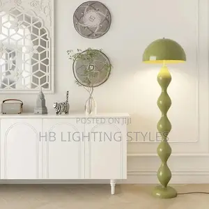 Green Scandi Macaron Floor Lamp Creative Mushroom Lamp