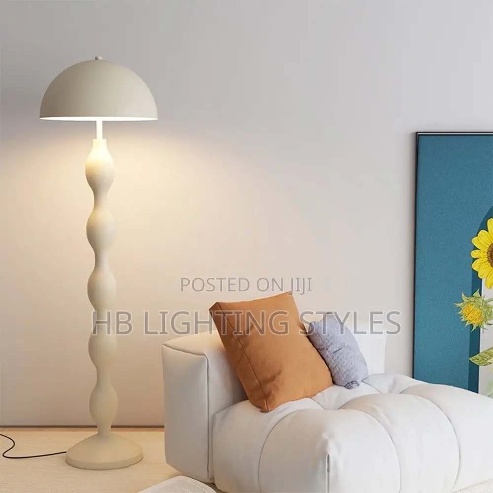 Cream Scandi Macaron Floor Lamp Creative Mushroom Lamp