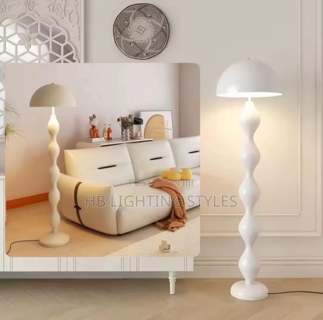 Cream Scandi Macaron Floor Lamp Creative Mushroom Lamp