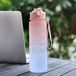 Gradient Motivational Water Bottle 900ml