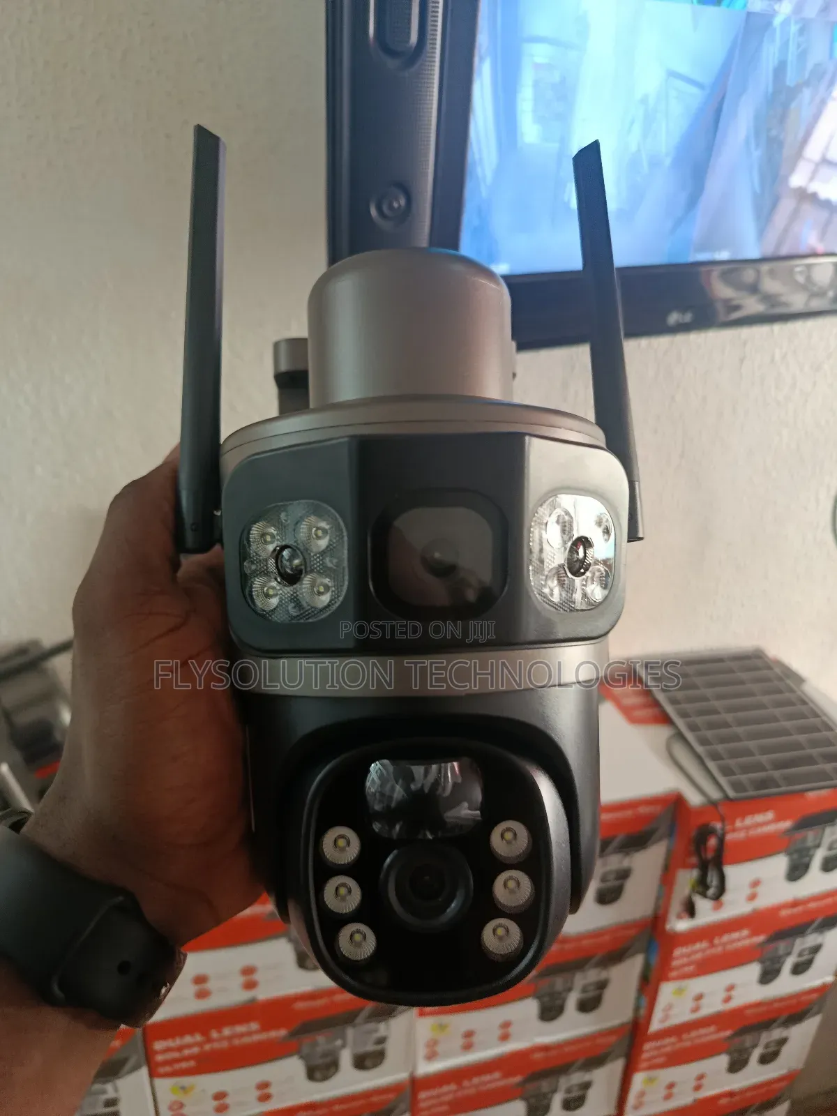 Eseecloud 6mp Dual Lens 4g Solar Powered PTZ Camera