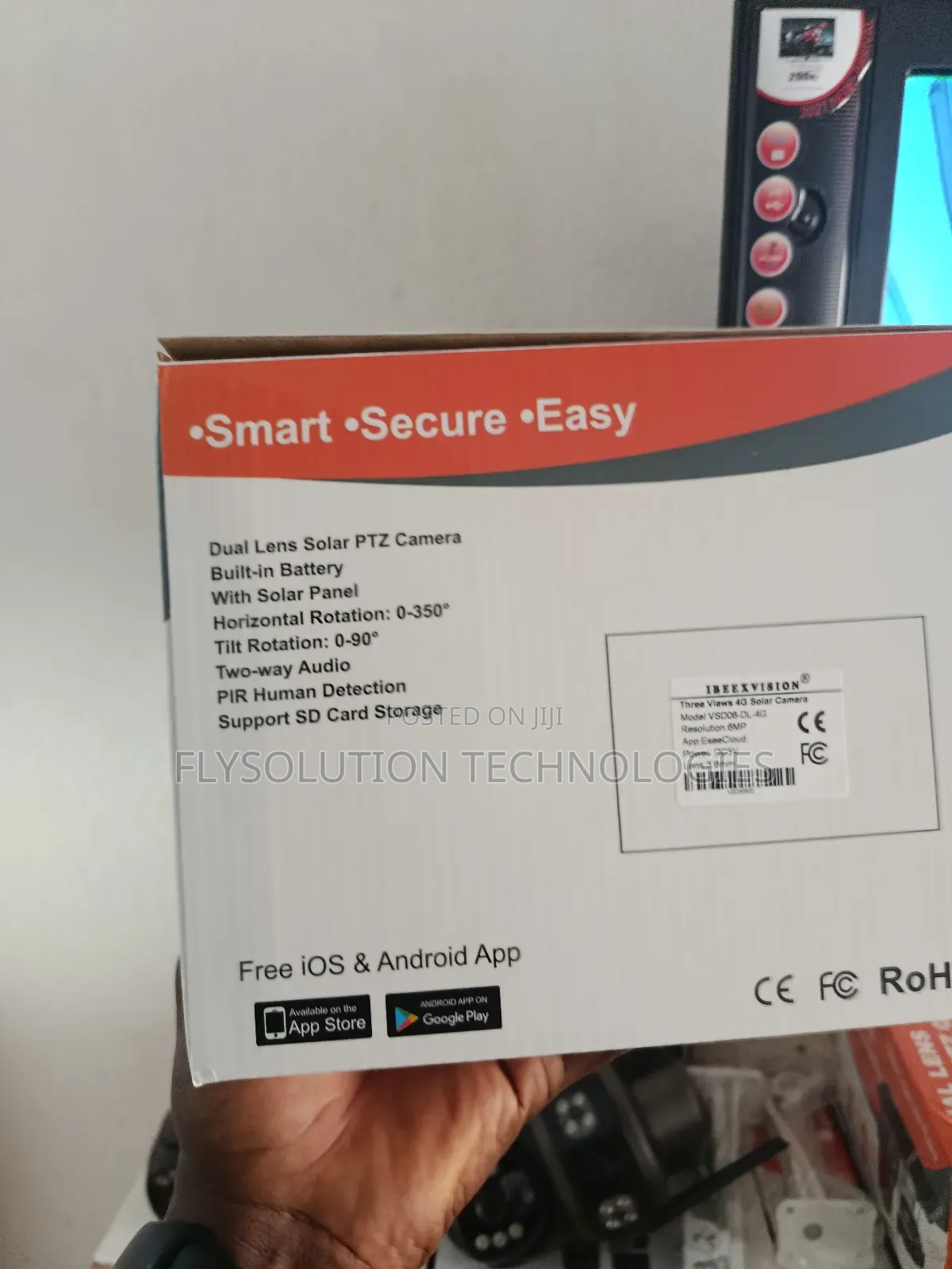 Eseecloud 6mp Dual Lens 4g Solar Powered PTZ Camera