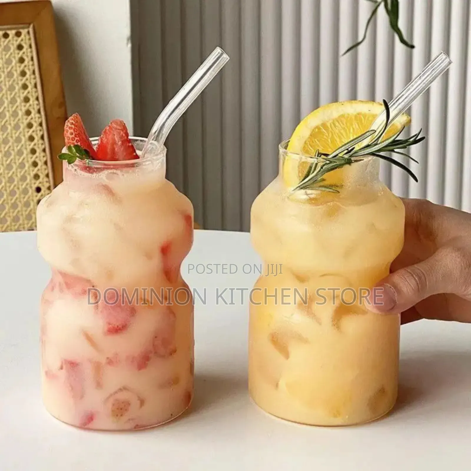 Gourd Shape Borosilicate Glass Juice