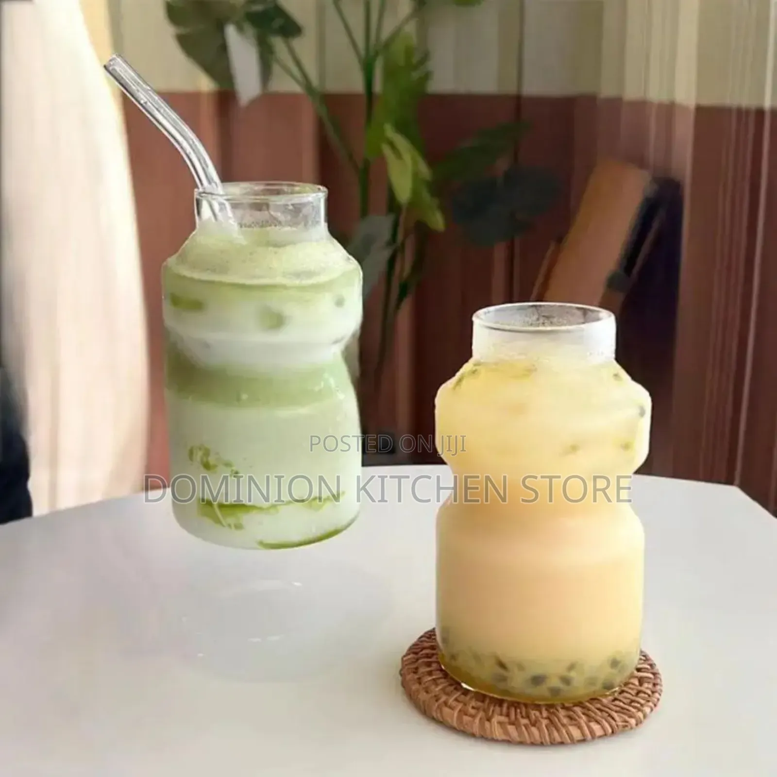 Gourd Shape Borosilicate Glass Juice