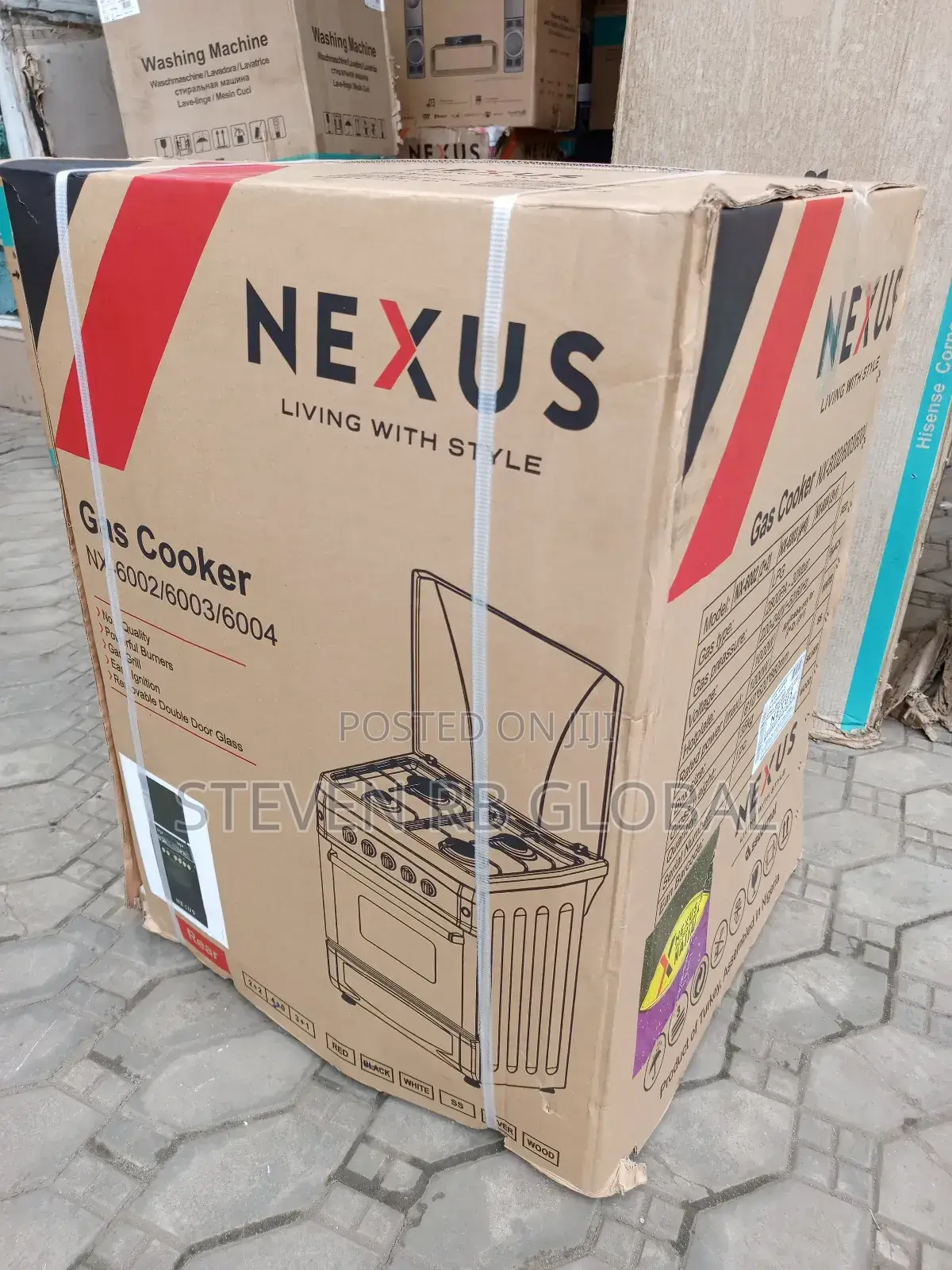 Nexus 4 Gas Cooker Bs Turkey Nx-6003 Black