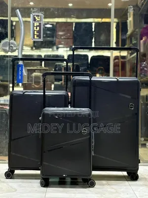 Set of 3 Rubber Luggage Boxes