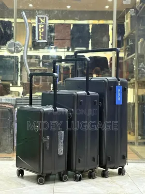 Set of 3 Rubber Luggage Boxes
