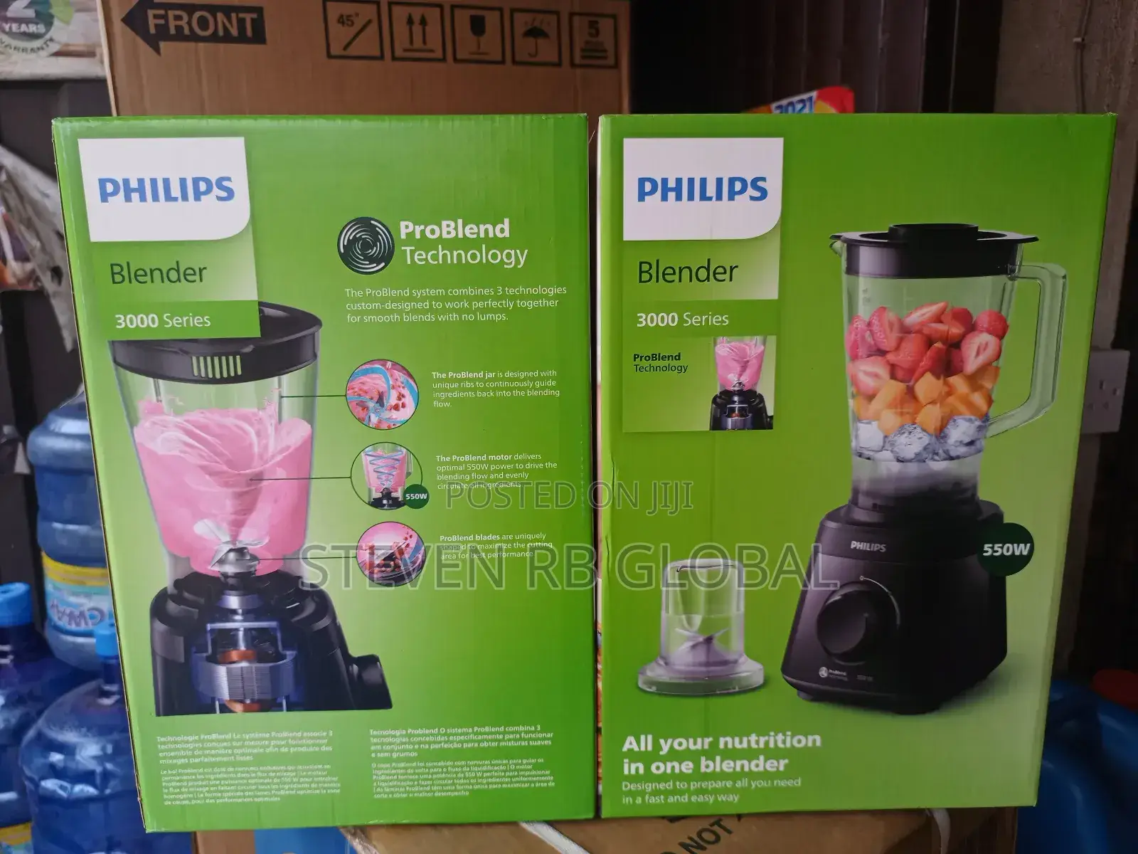 Philips Blender 550w Black Hr2141/90
