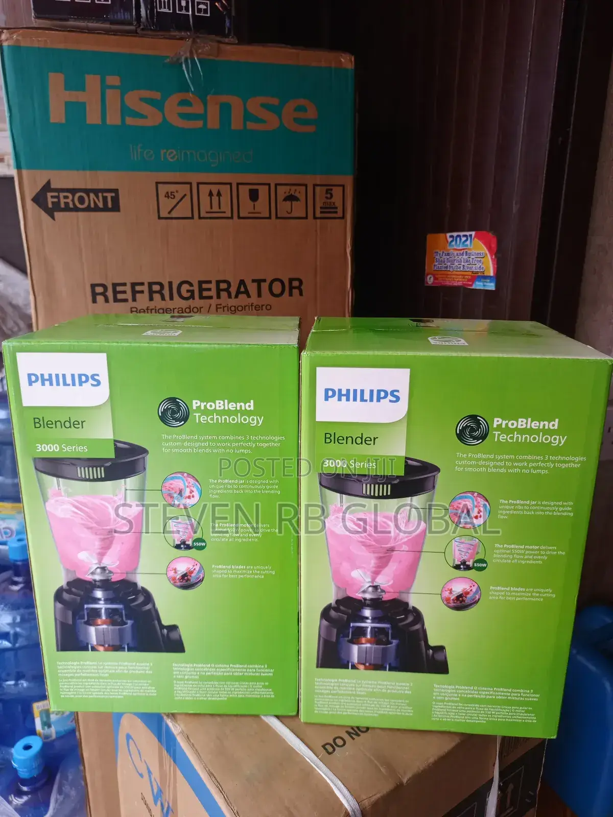 Philips Blender 550w Black Hr2141/90