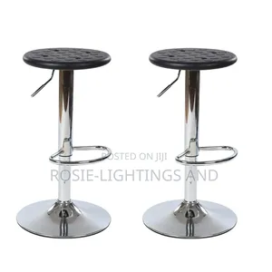 Microfiber Leather 360-Degree Bar Stools - Set of 2