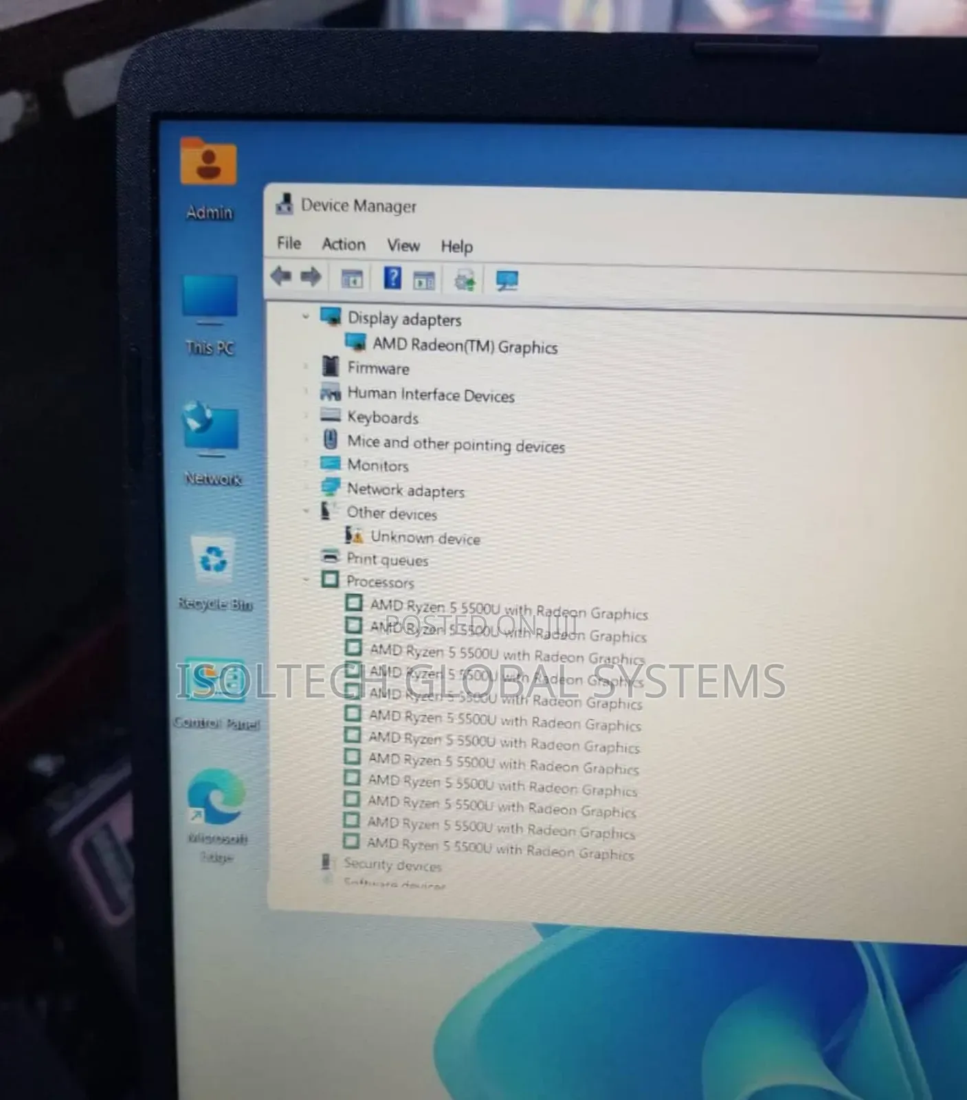 Laptop HP 8GB AMD Ryzen 5 HDD 256GB