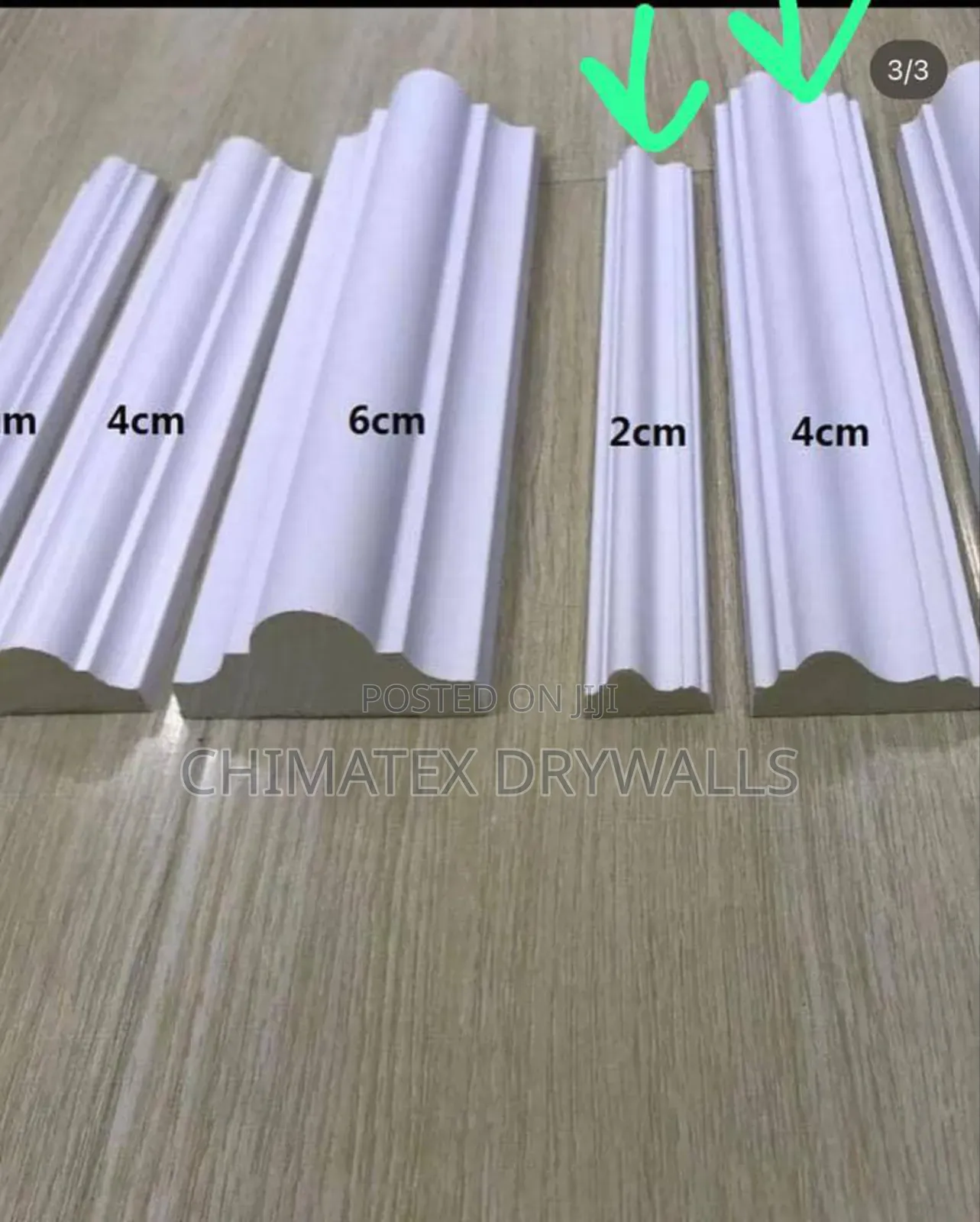 4cm and 6cm Cornice With 10cm and 2cm