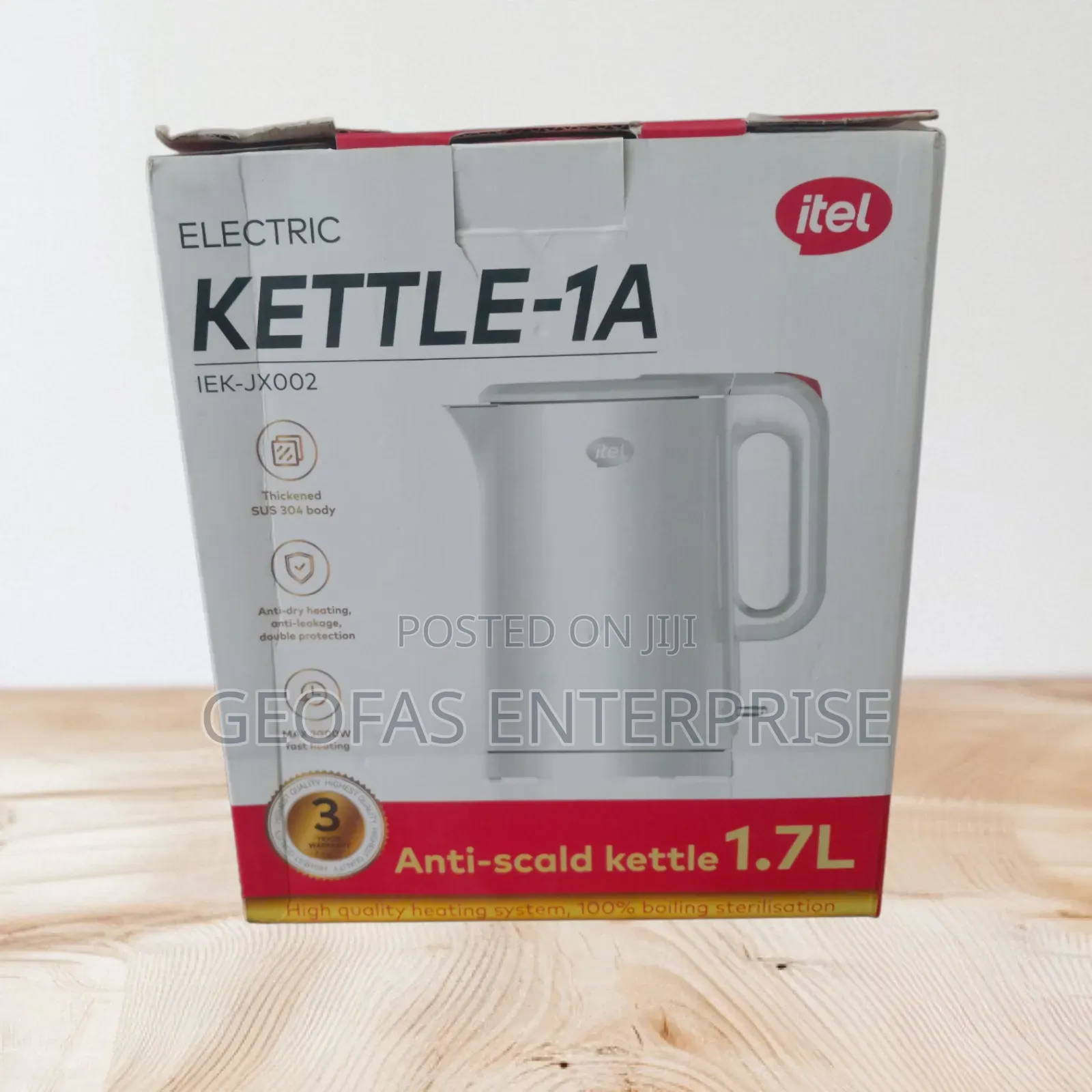 Itel Anti Scald 1.7l Electric 1a Kettle