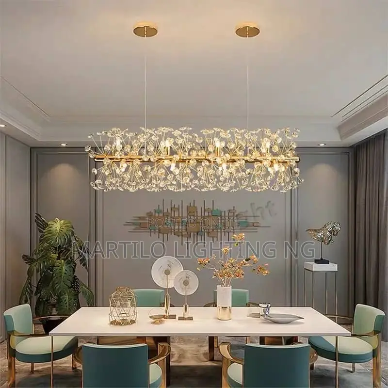 Modern Crystal Chandelier Light for Dining, Kitchen, Office and Bar