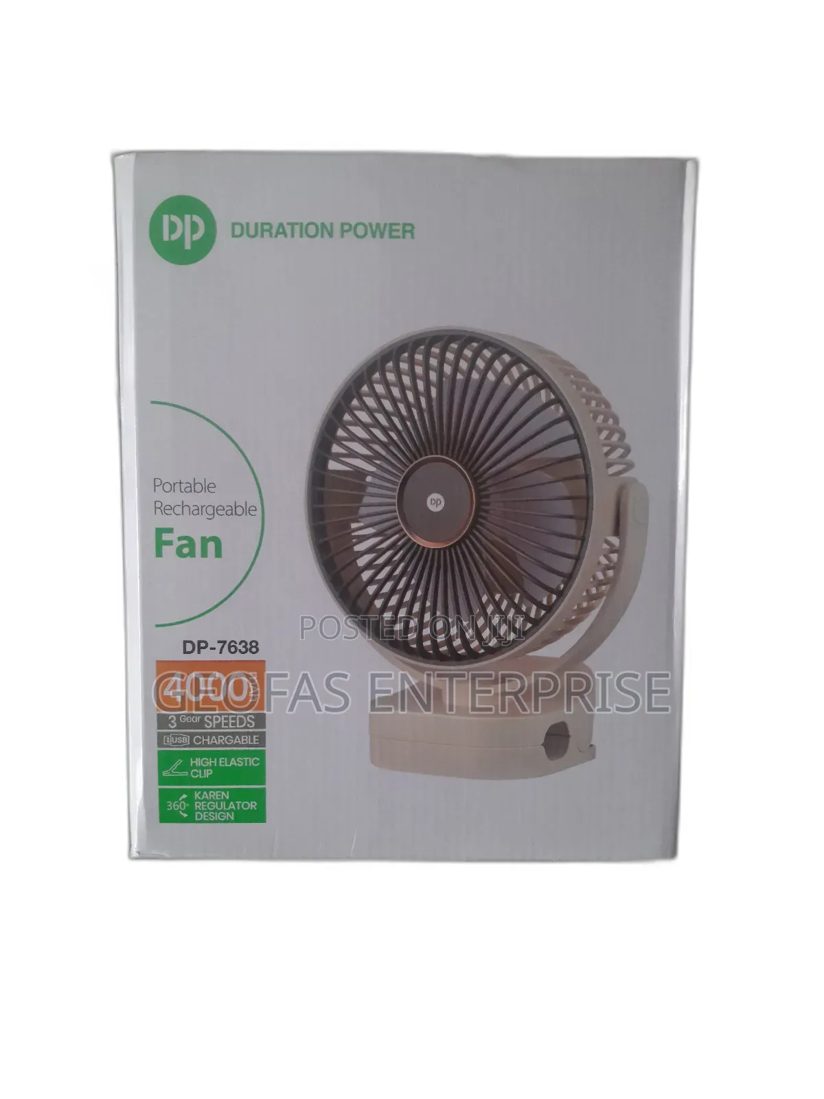 Dp 3 Different High Quality Desktop, Table, Handheld Rechargeable Fan