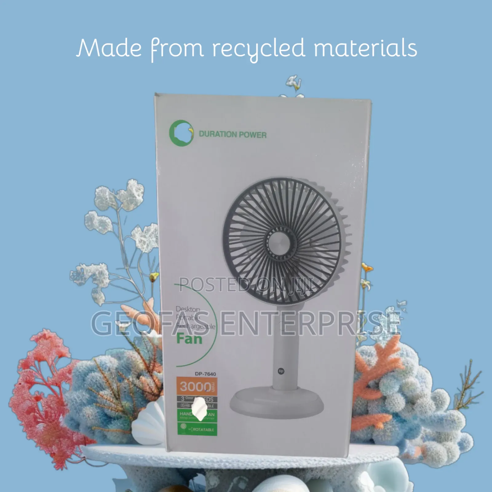 Dp 3 Different High Quality Desktop, Table, Handheld Rechargeable Fan