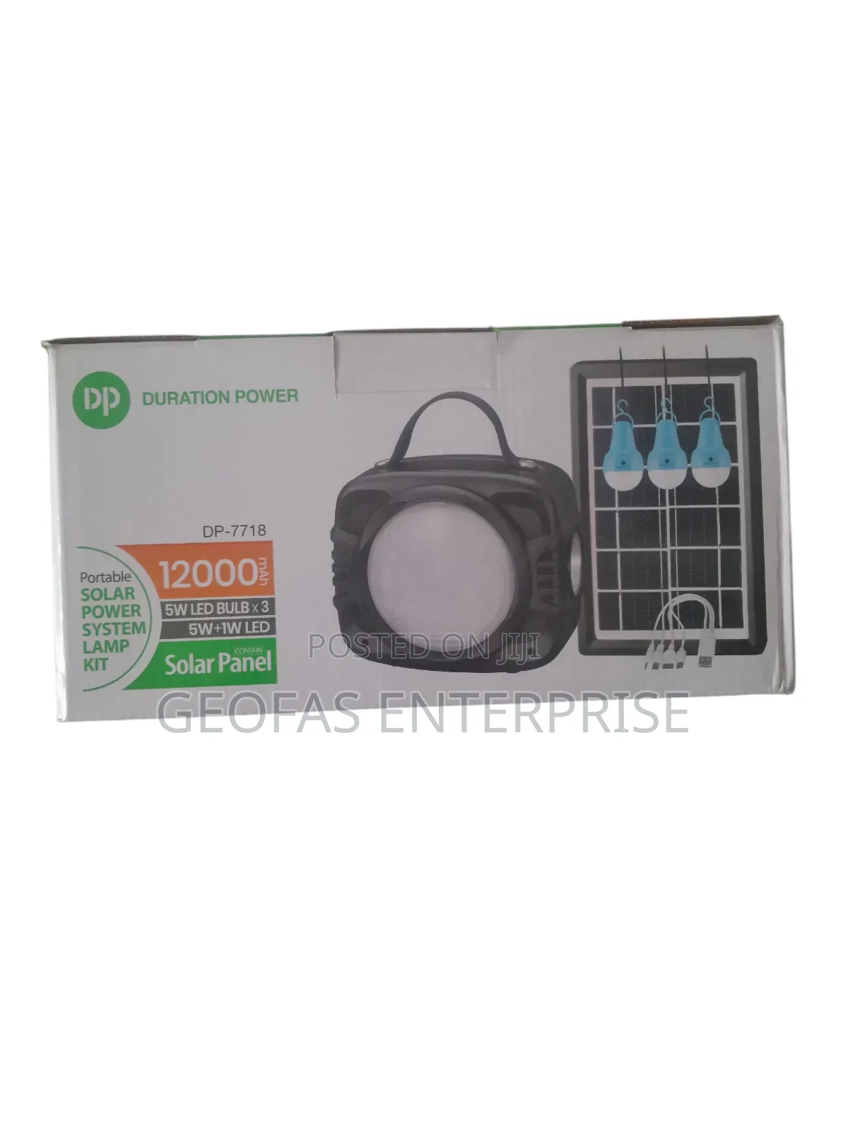 Dp 12000mah Portable Solar Power System Lamp Kit With Solar Panel Bulb