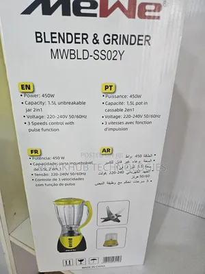 Mewe Blender and Grinder 450w MWBLD-Ss02y