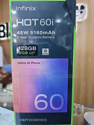 New Infinix Hot 60i 128 GB Black