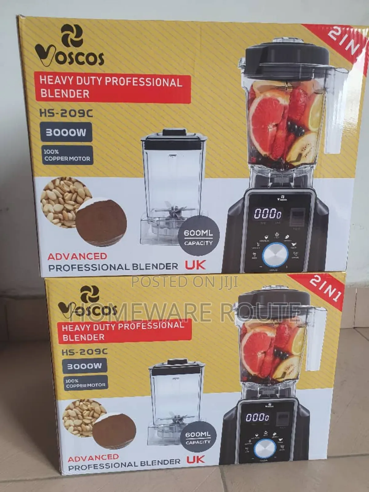 Voscos Hp Professional Blender (German Grade) 3000watts
