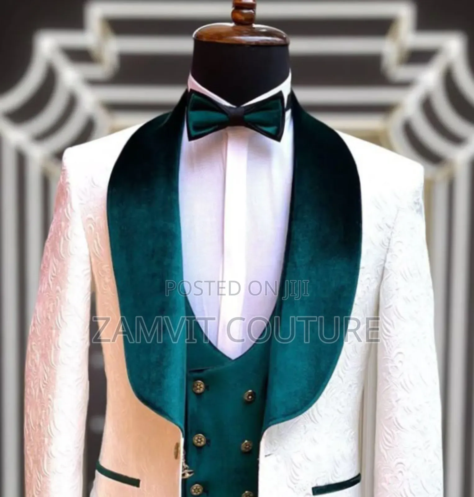 Luxury Emerald Lapel Suit