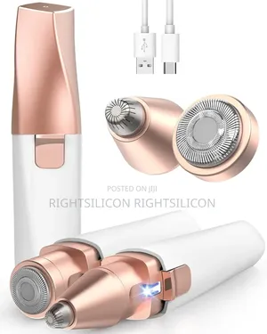 Usa Eyebrow Facial Hair Trimmer For Women: 2 In1 Rechargeable