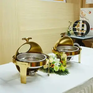 Gold Quality Roll Up Top Chaffing Dish