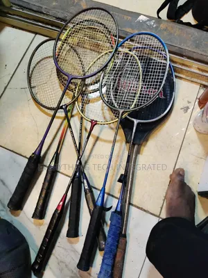 Badminton Rackets, Which Are Used to Play the Sport of Badminton.
