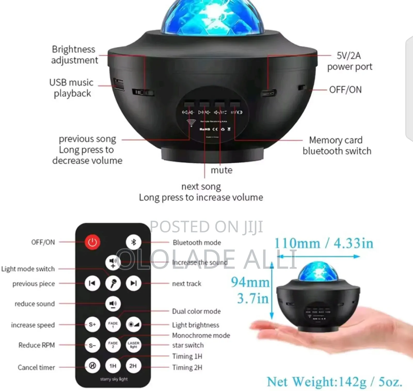 Starry Projector Light