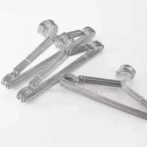 Silver 10pcs Aluminum Alloy Silver Luxury Clothes Hanger