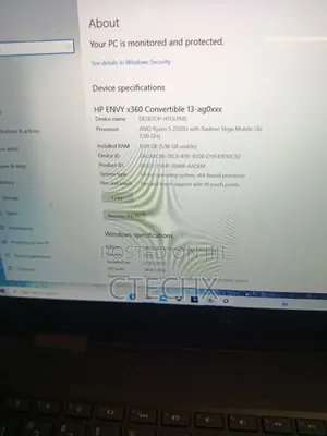 Laptop HP Envy x360 8GB AMD Ryzen 5 SSD 256GB