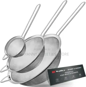 3-Piece Premium Fine Mesh Stainless Steel Strainer Set
