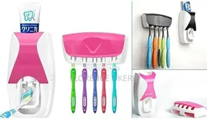 Toothpaste Dispenser With Brush Holder