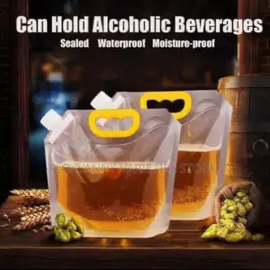 5liters Strong Transparent Sunction Nozzle Bag(Reusable)