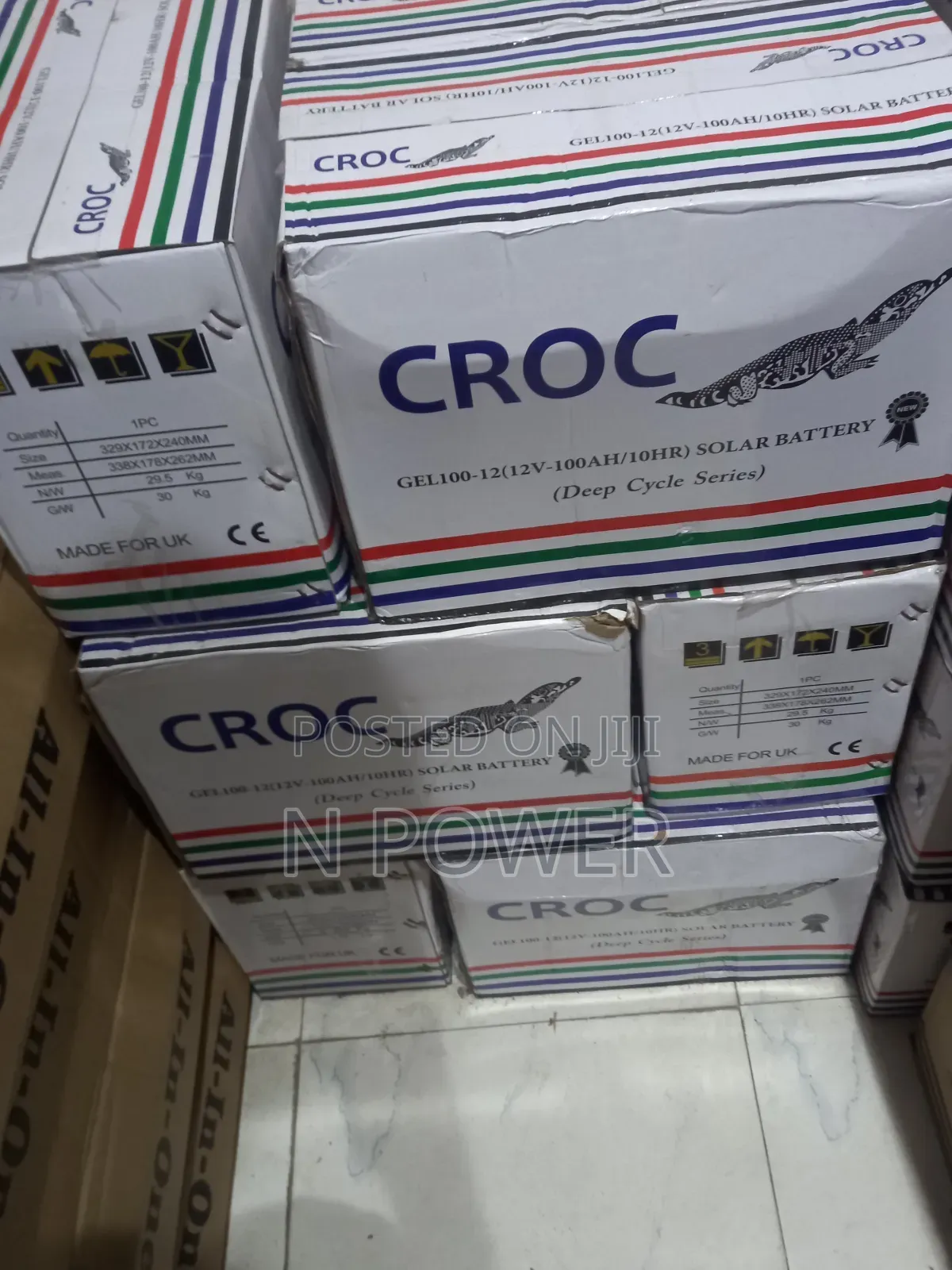 Croc Dry Cell Battery 100ah/12v