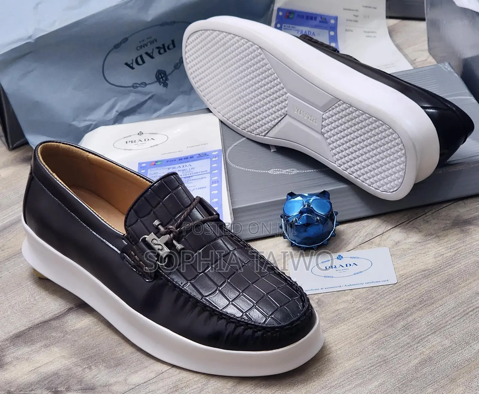 Men Prada Leather