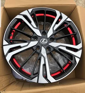 18 Inches Rim Red and Silver Face Lexus