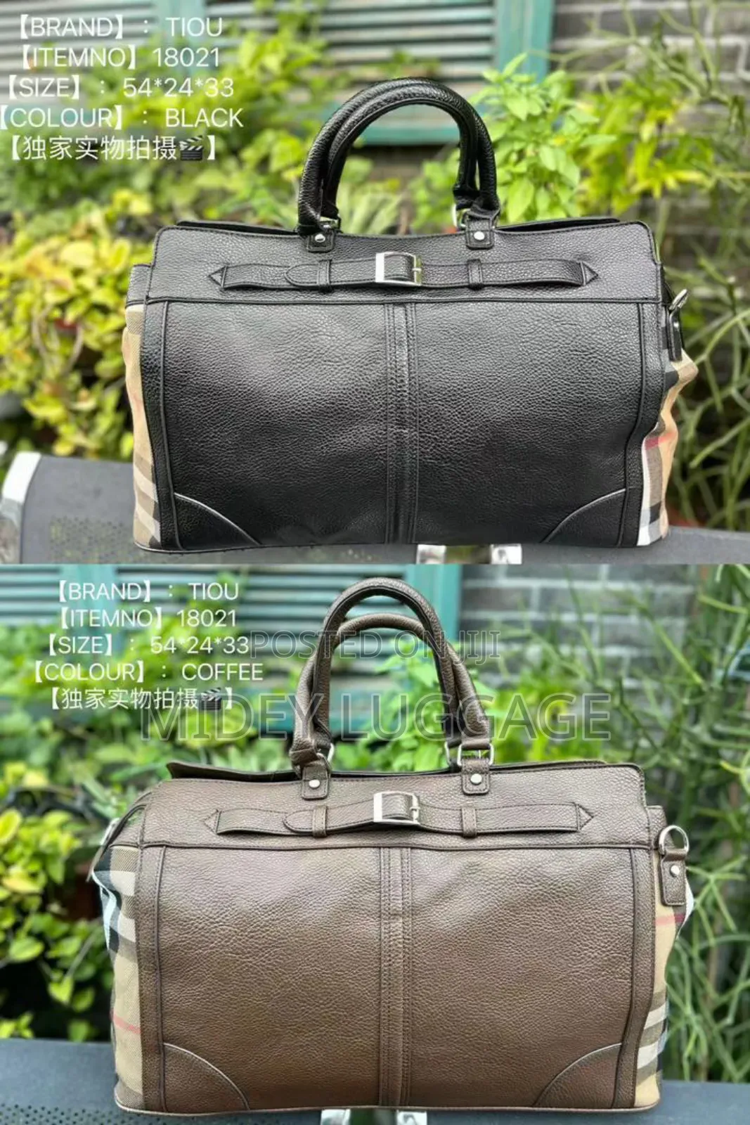 Leather Men's Duffle Bag