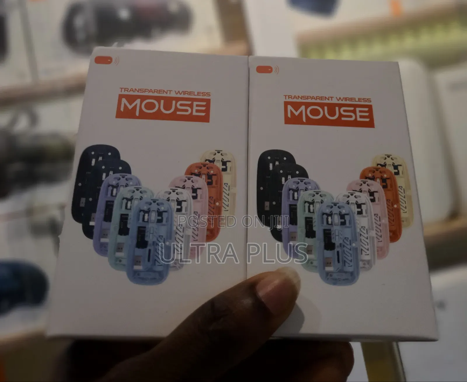 Transparent Wireless Rechargeable Optical Mouse