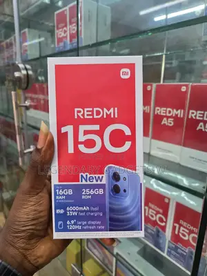 New Xiaomi Redmi 15C 4G 256 GB Black
