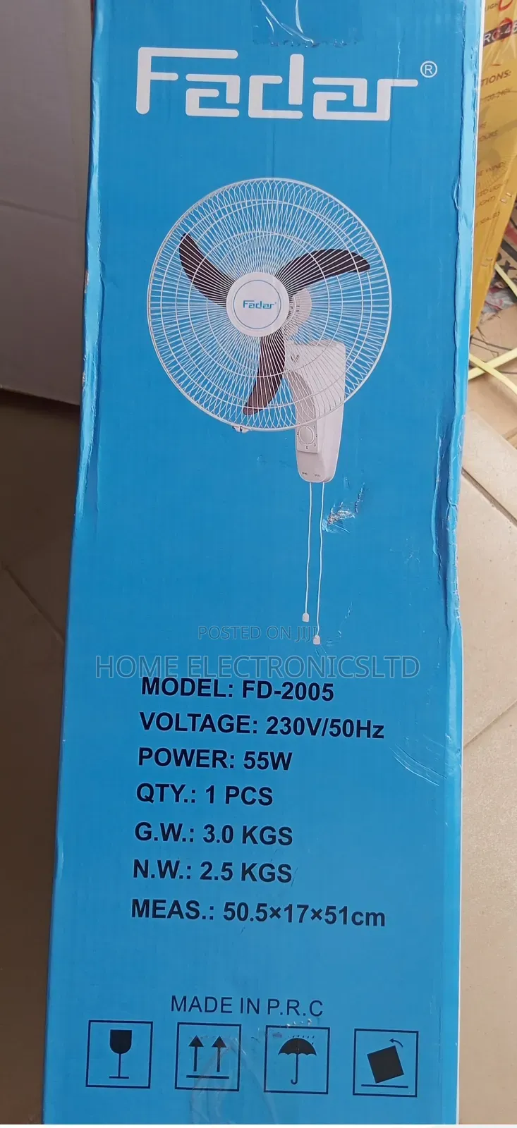 Fadar Wall Fan 18 Inches