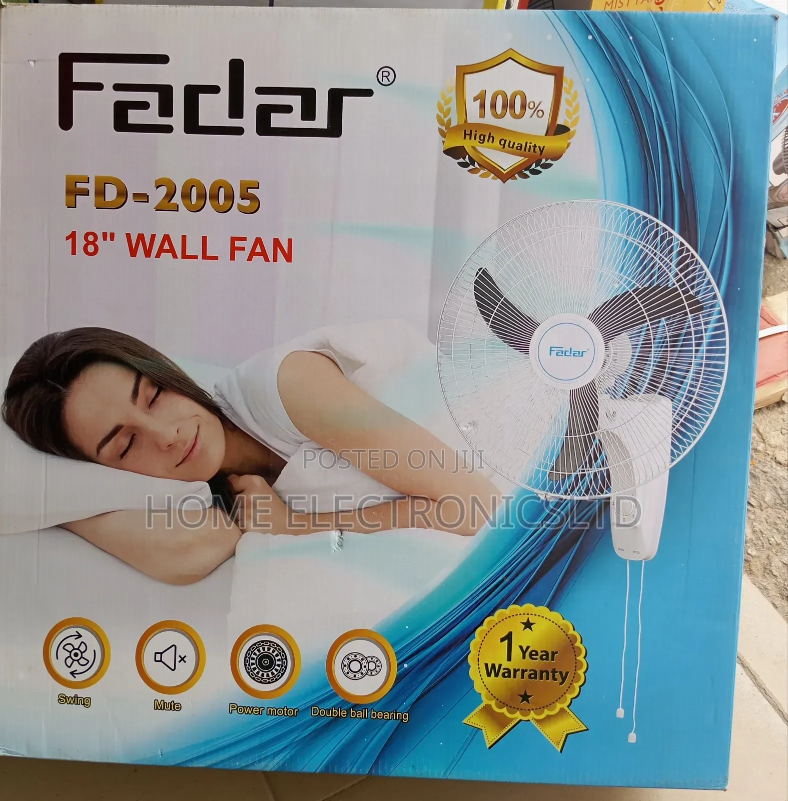 Fadar Wall Fan 18 Inches