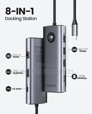 Orico Usb C Docking Station, 8 in 1 Usb C Dongle
