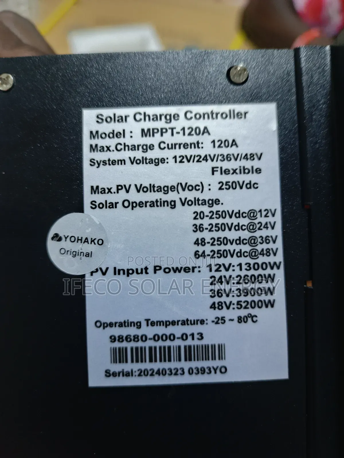 120a Yohako Charging Controller