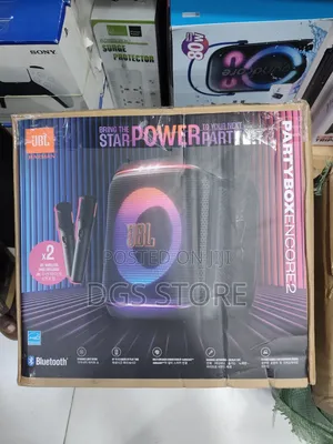 JBL Partybox Encore 2 With 2 Microphone  Bluetooth Speaker